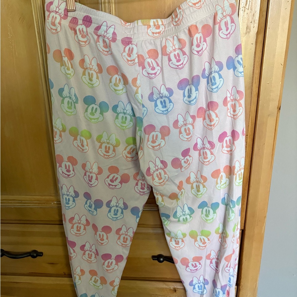 Disney Mickey & Minnie Mouse Pajama Set – Pastel Print | Size Large (12/14) - Picture 7 of 9